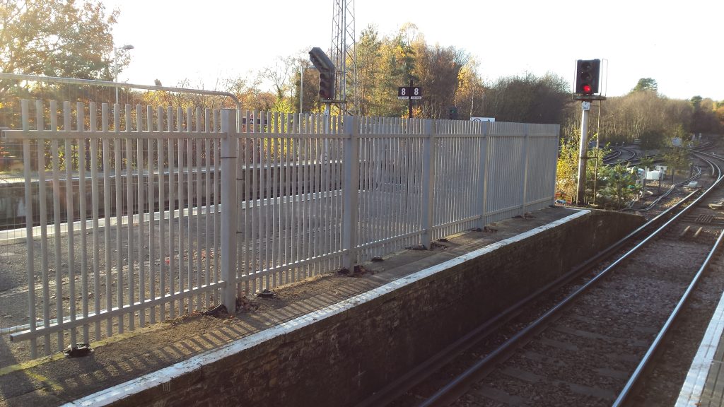 Ascot Station - Non conductive GRP Composite Fence