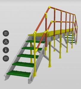 GRP Bridge 3D Model